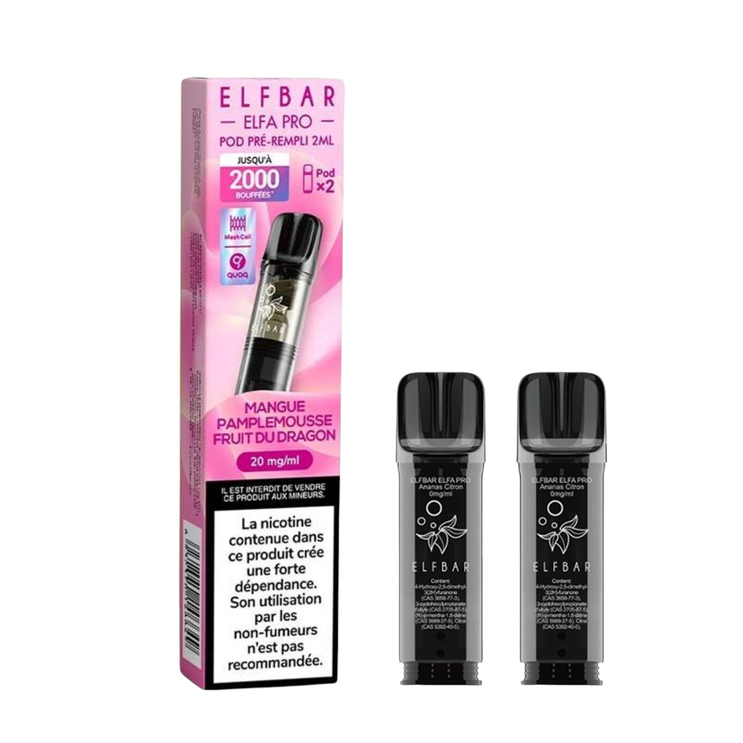 ELFBAR - ELFA Pro 2er-Pack Pods – Mango Grapefruit Drachenfrucht