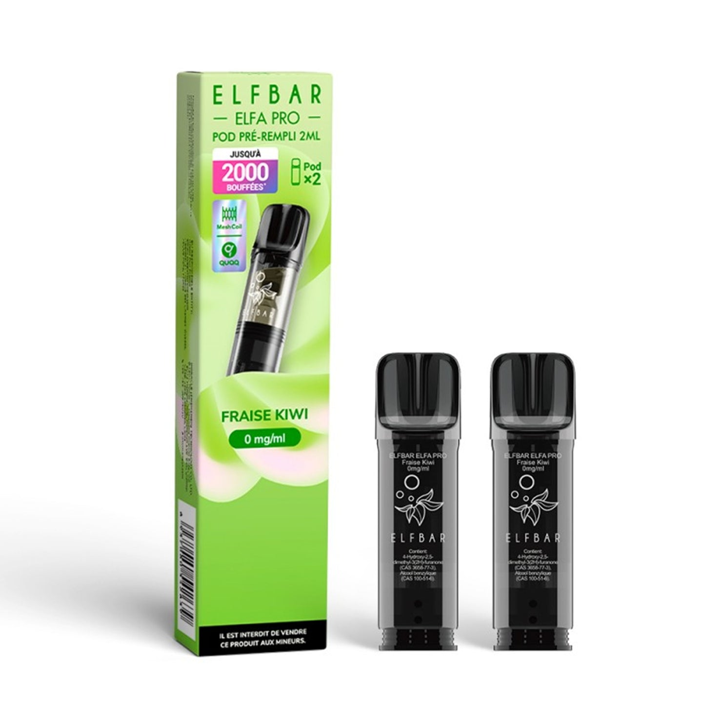 ELFBAR - ELFA Pro Pack mit 2 Pods – Erdbeere Kiwi