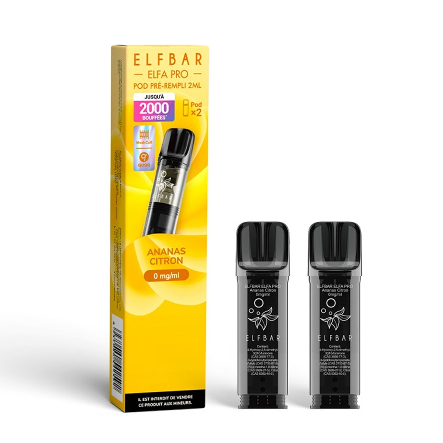 ELFBAR - ELFA Pro 2er-Pack Pods – Ananas Zitrone
