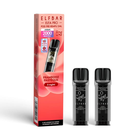 ELFBAR - ELFA Pro Pack de 2 Pods – Framboise Pastèque