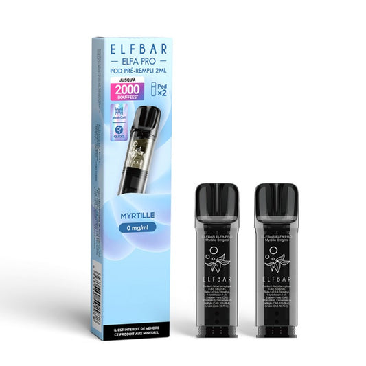 ELFBAR - ELFA Pro Pack di 2 Pods – Mirtillo