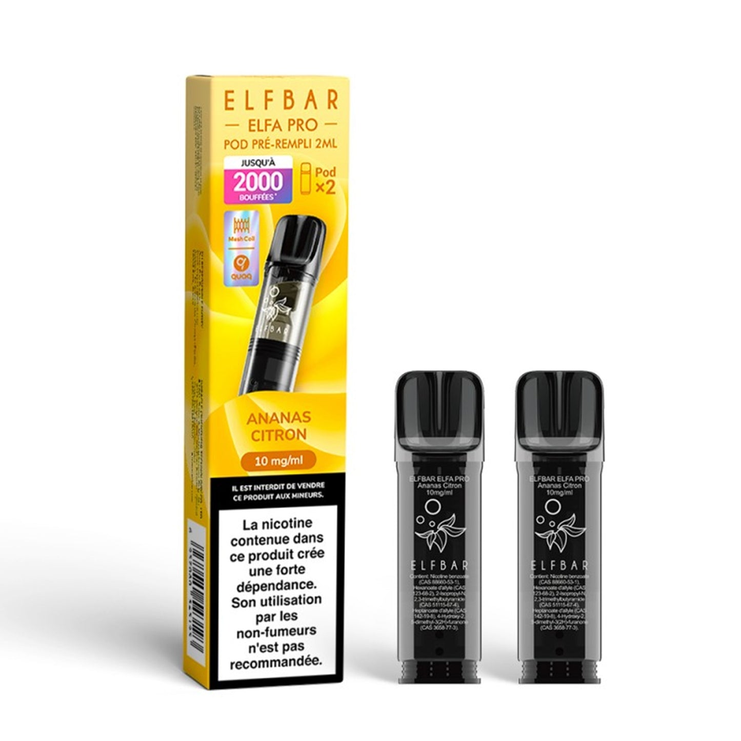 ELFBAR - ELFA Pro 2er-Pack Pods – Ananas Zitrone