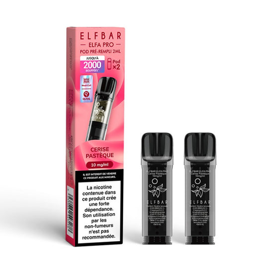 ELFBAR - ELFA Pro Pack de 2 Pods – Cerise Pastèque
