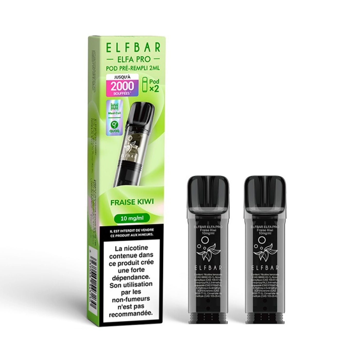 ELFBAR - ELFA Pro Pack mit 2 Pods – Erdbeere Kiwi