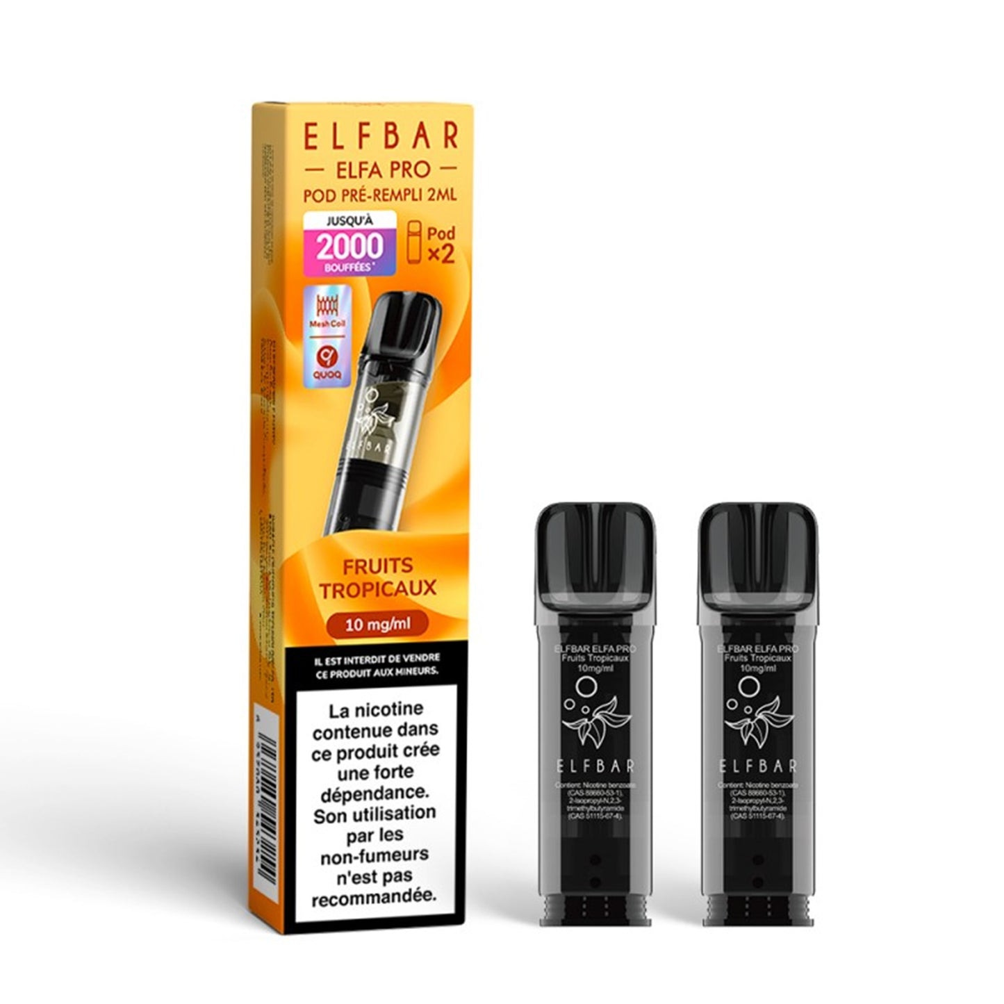 ELFBAR - ELFA Pro Pack de 2 Pods – Frutas Tropicales