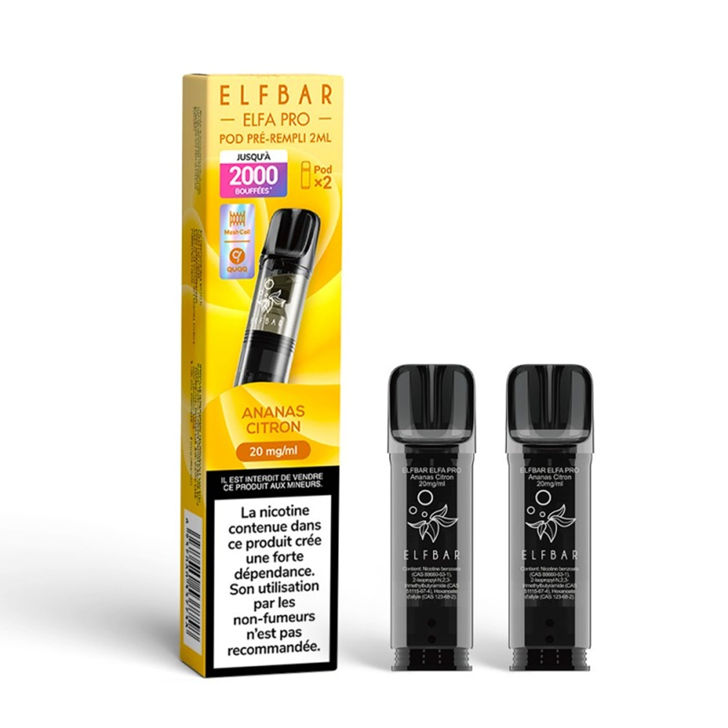 ELFBAR - ELFA Pro 2er-Pack Pods – Ananas Zitrone