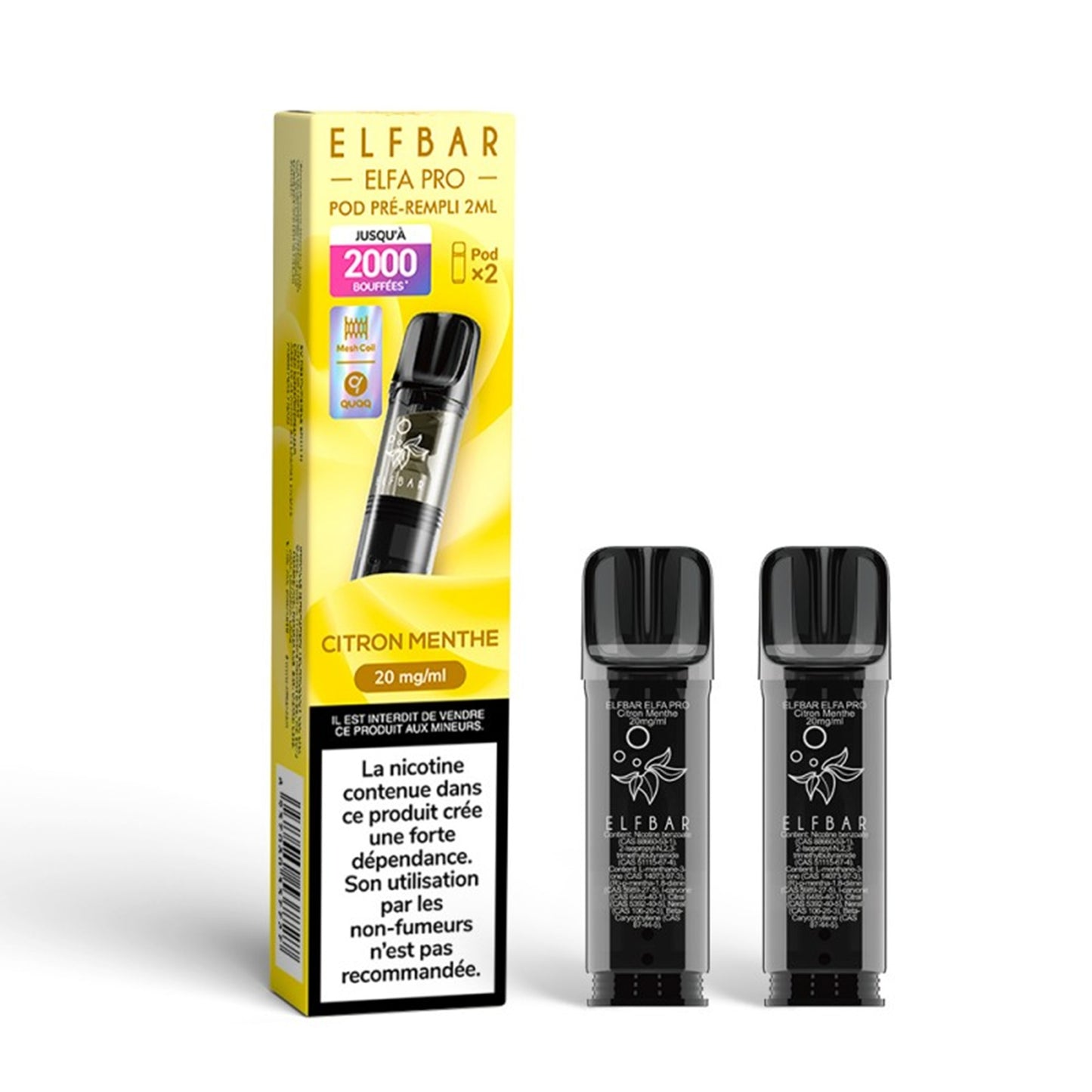 ELFBAR - ELFA Pro 2er Pack Pods – Lemon Mint