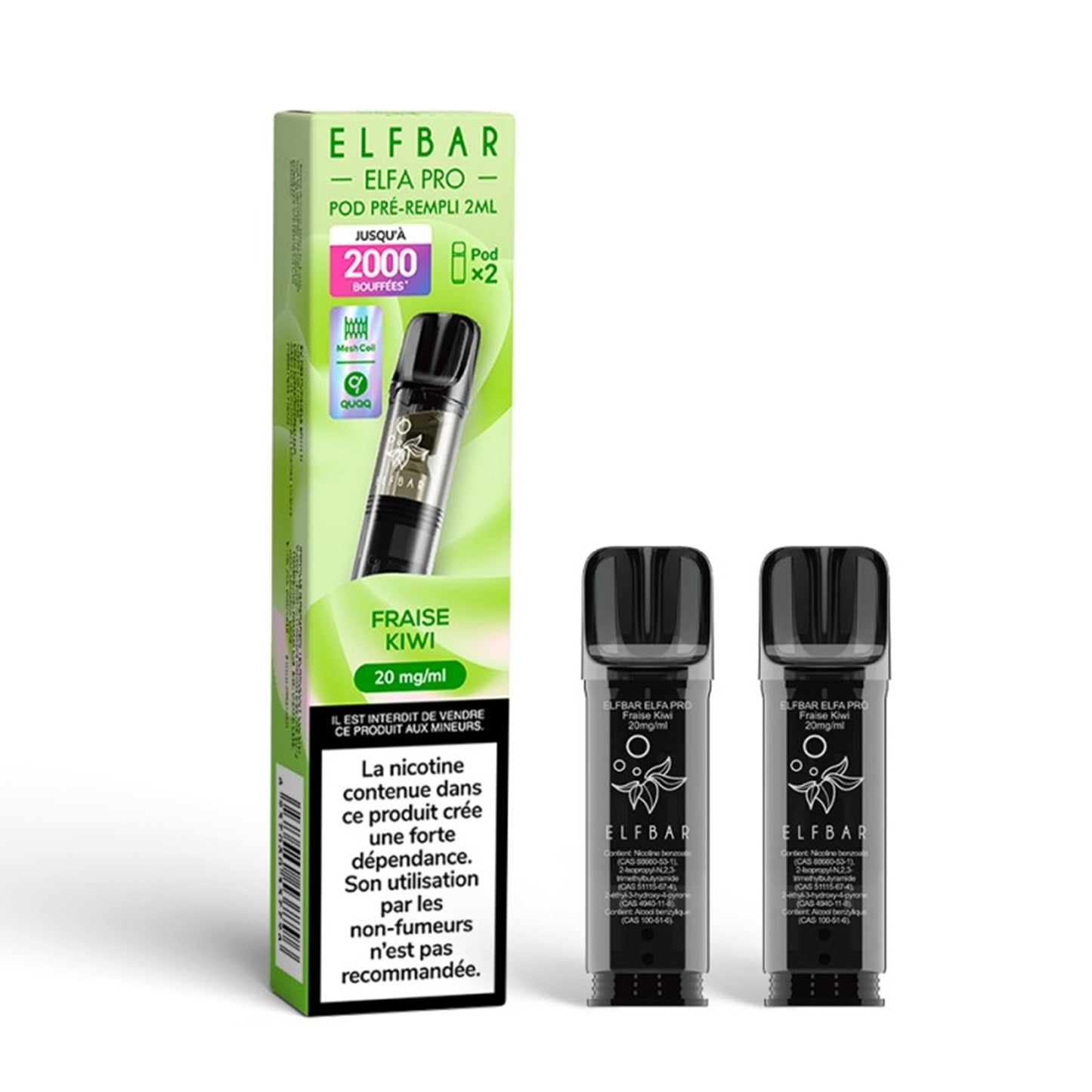 ELFBAR - ELFA Pro Pack mit 2 Pods – Erdbeere Kiwi