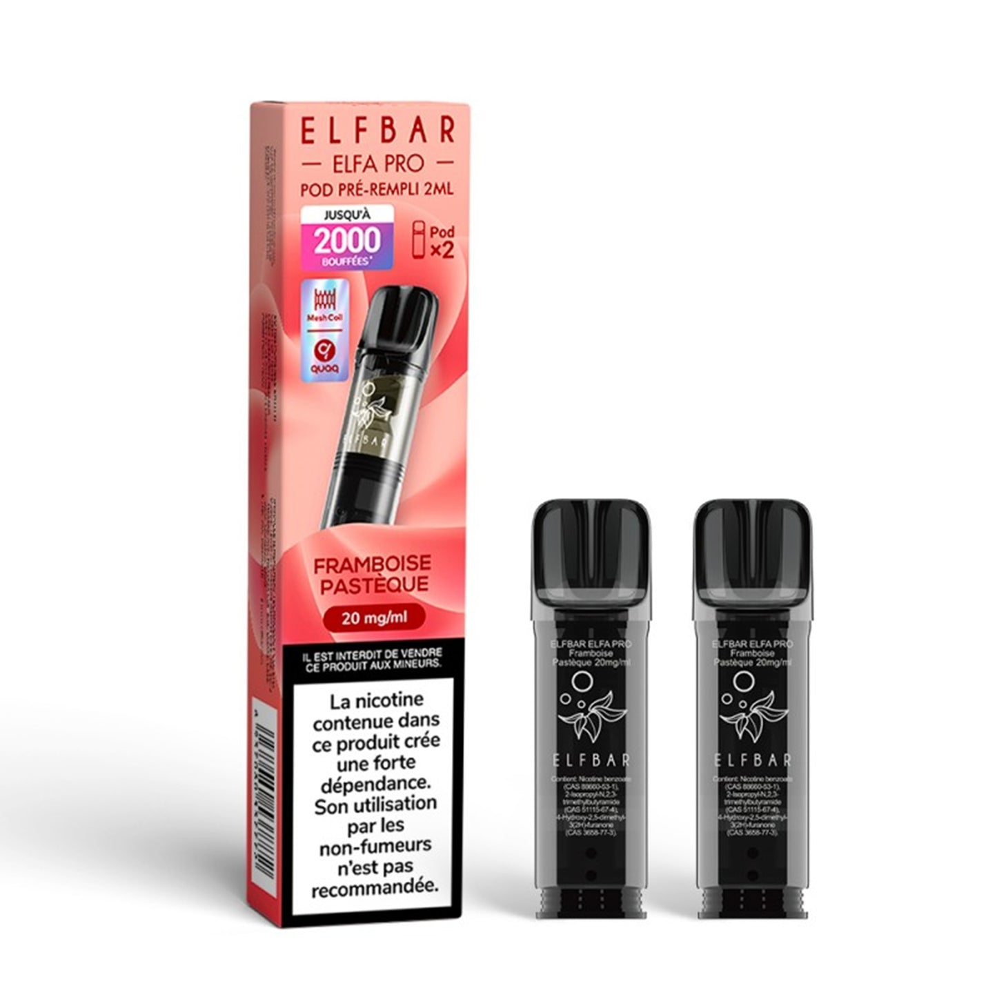 ELFBAR - ELFA Pro 2er-Pack Pods – Himbeere Wassermelone