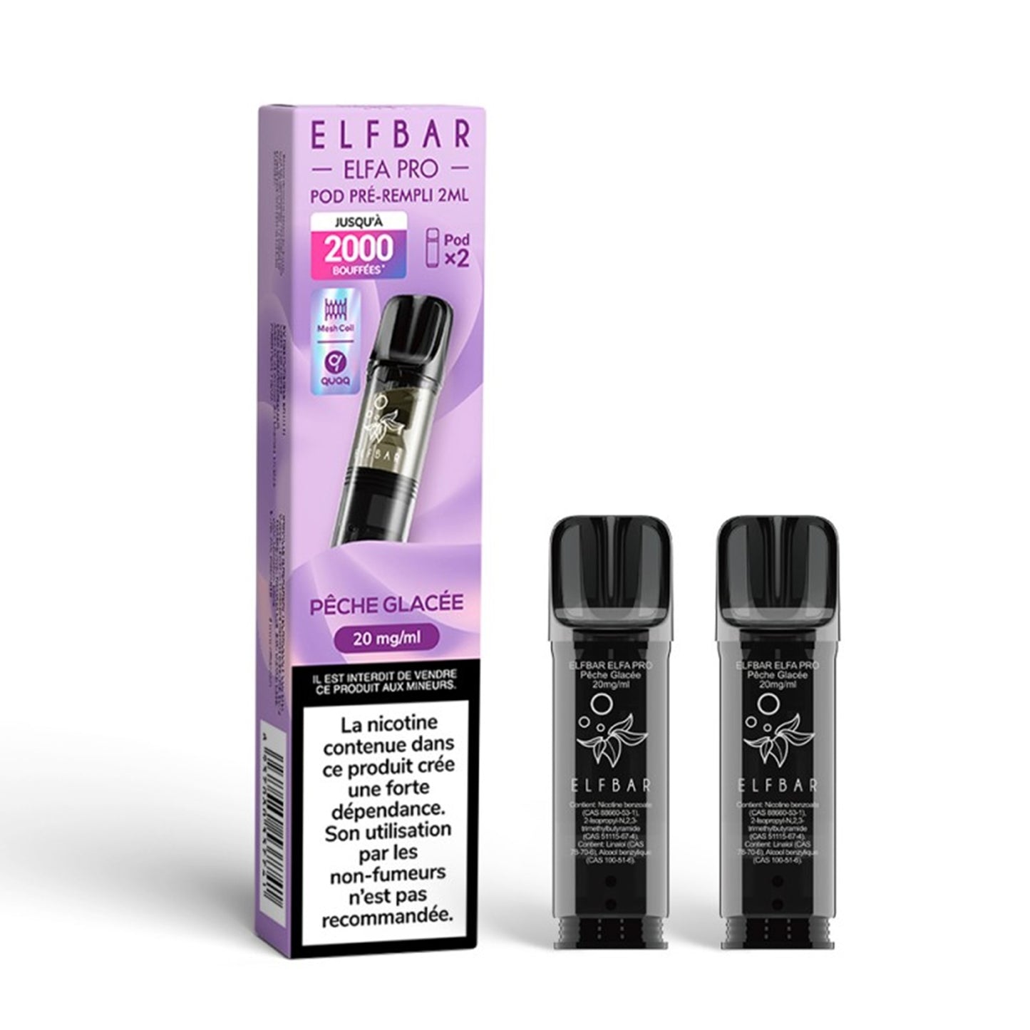 ELFBAR - ELFA Pro Confezione da 2 Pod – Pesca ghiacciata