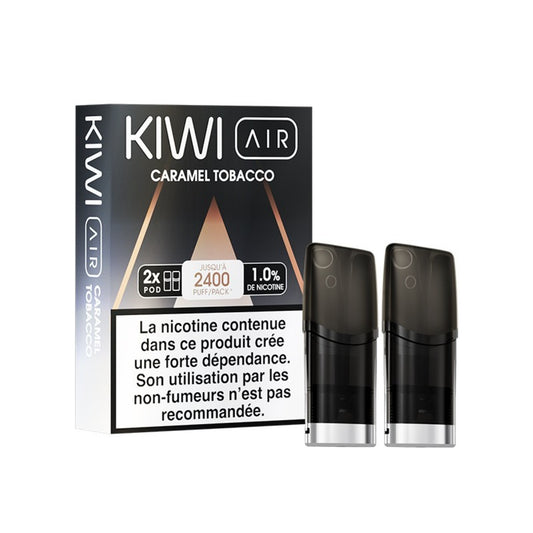 2x Cartouches Kiwi Air - Caramel Tobacco