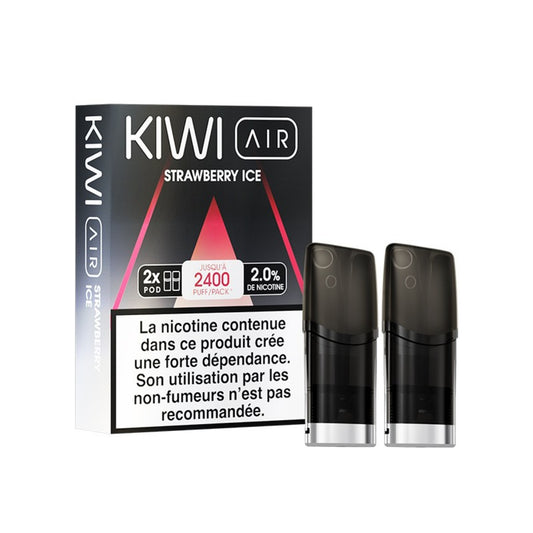 2x Cartouches Kiwi Air -Strawberry Ice