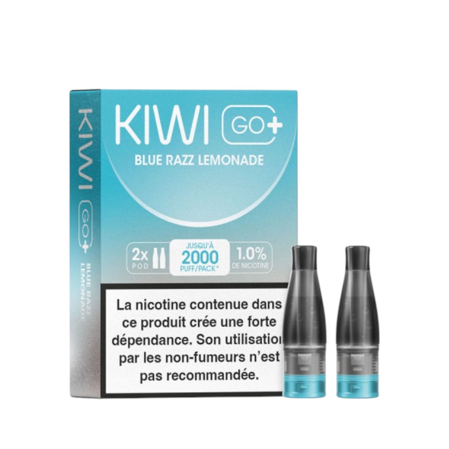 KIWI Go+ Pack de 2 Pods  Blue Razz Lemonade