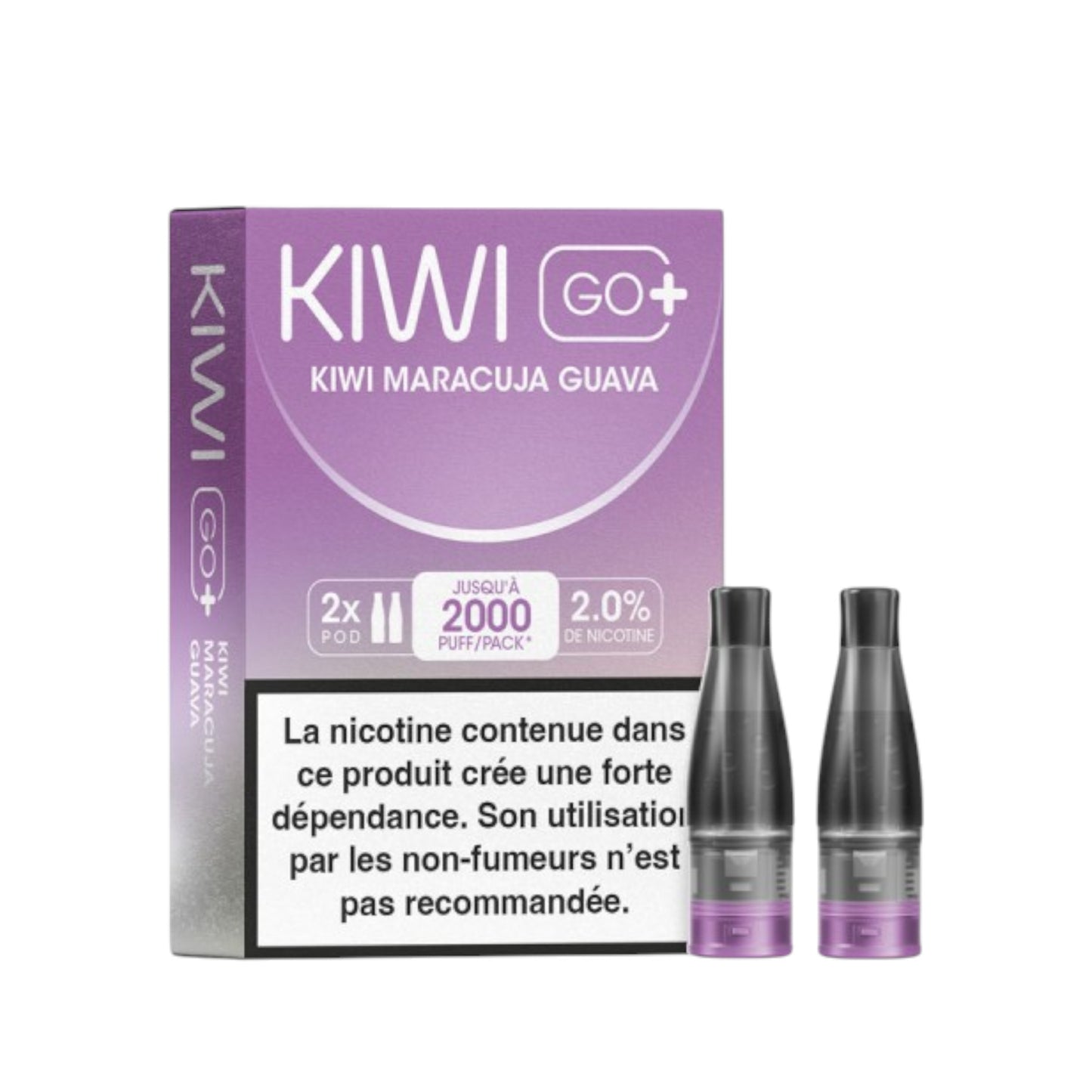 KIWI Go+ Pack de 2 Pods - Kiwi Maracuja Guava