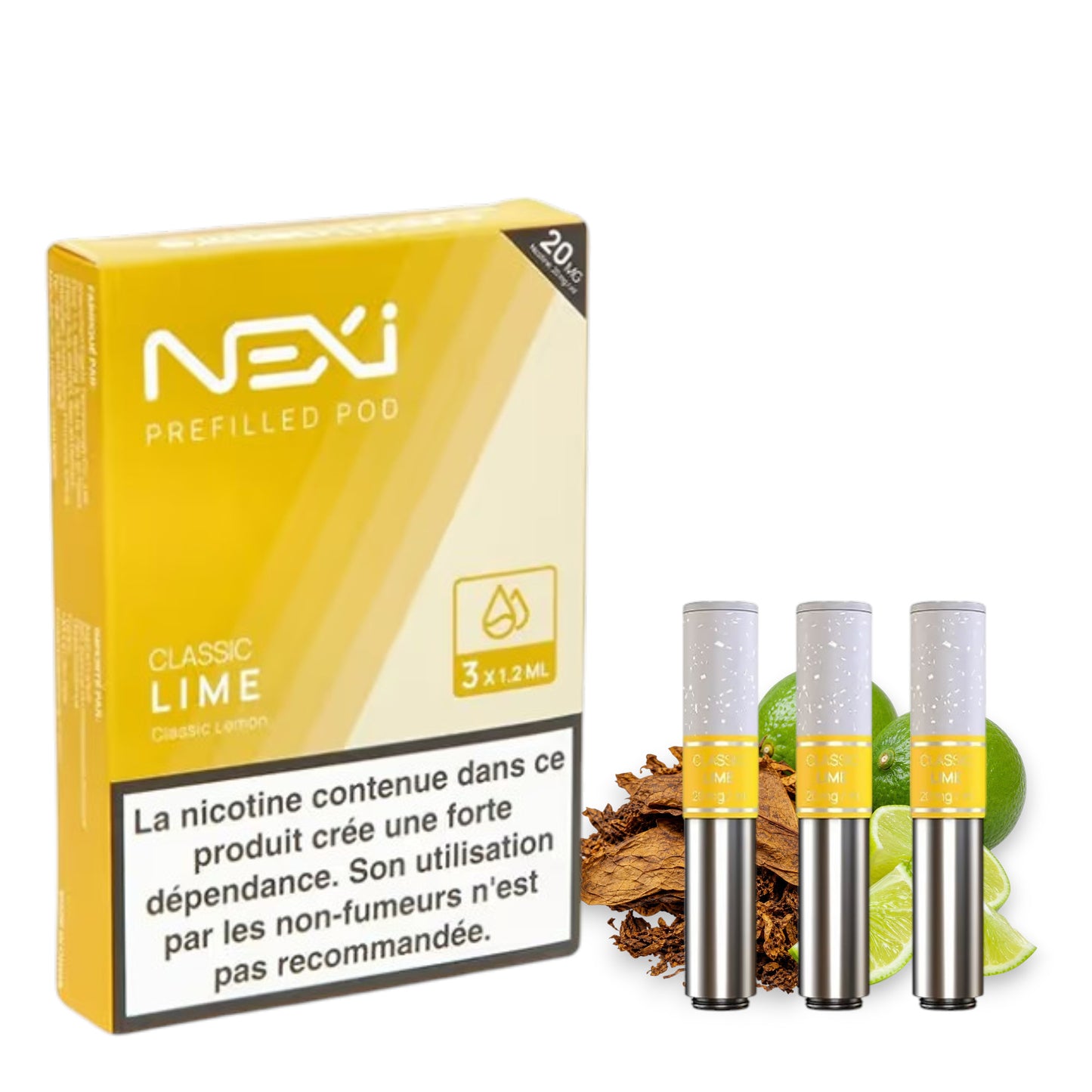 Aspire Nexi kazety po 3 – Klasická limetka