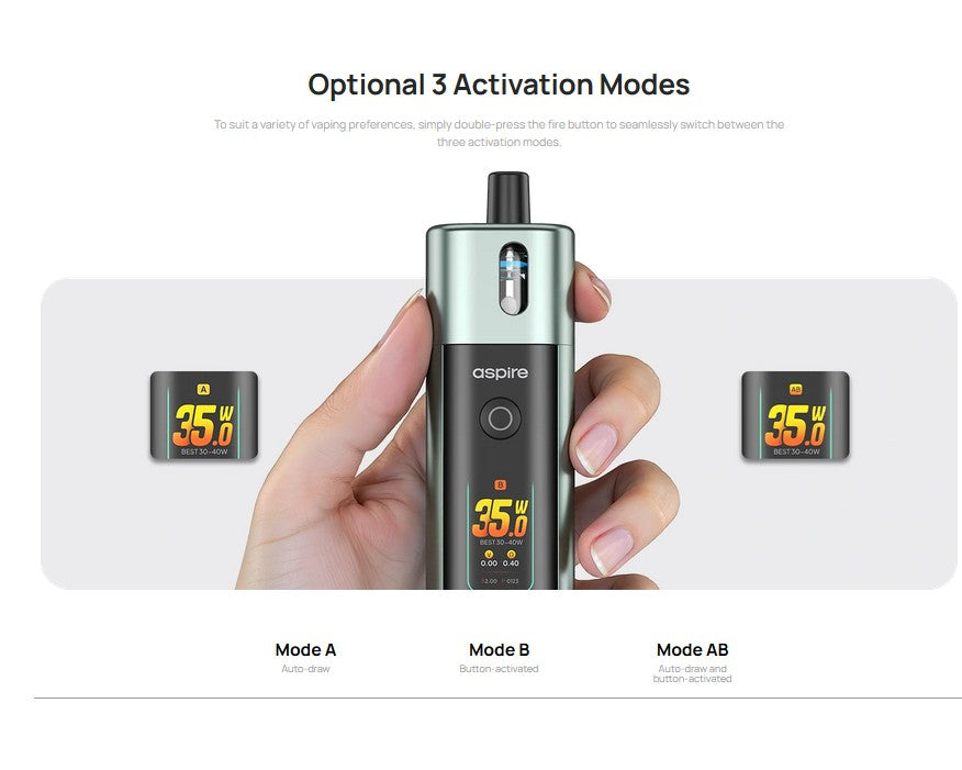 Aspire Fluffi Pro 2800mAh –  Light Gunmetal