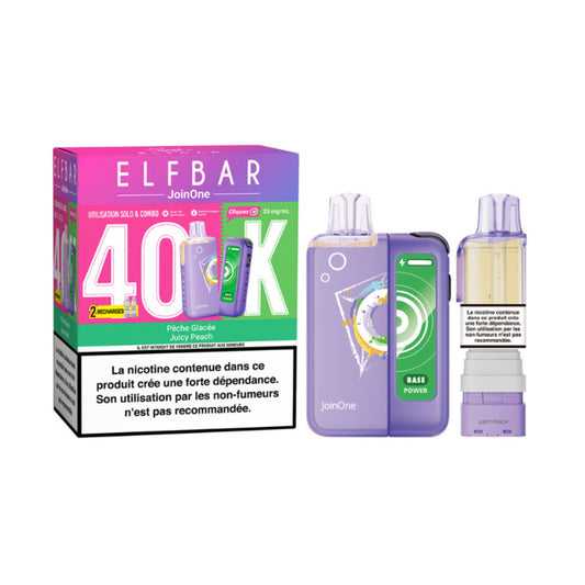 ELFBAR JoinOne 40K – Pêche Glacée – 20 mg/ml