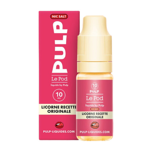 Pulp Le Pod -Licorne Recette Originale – E-liquide Nic Salt 10ml