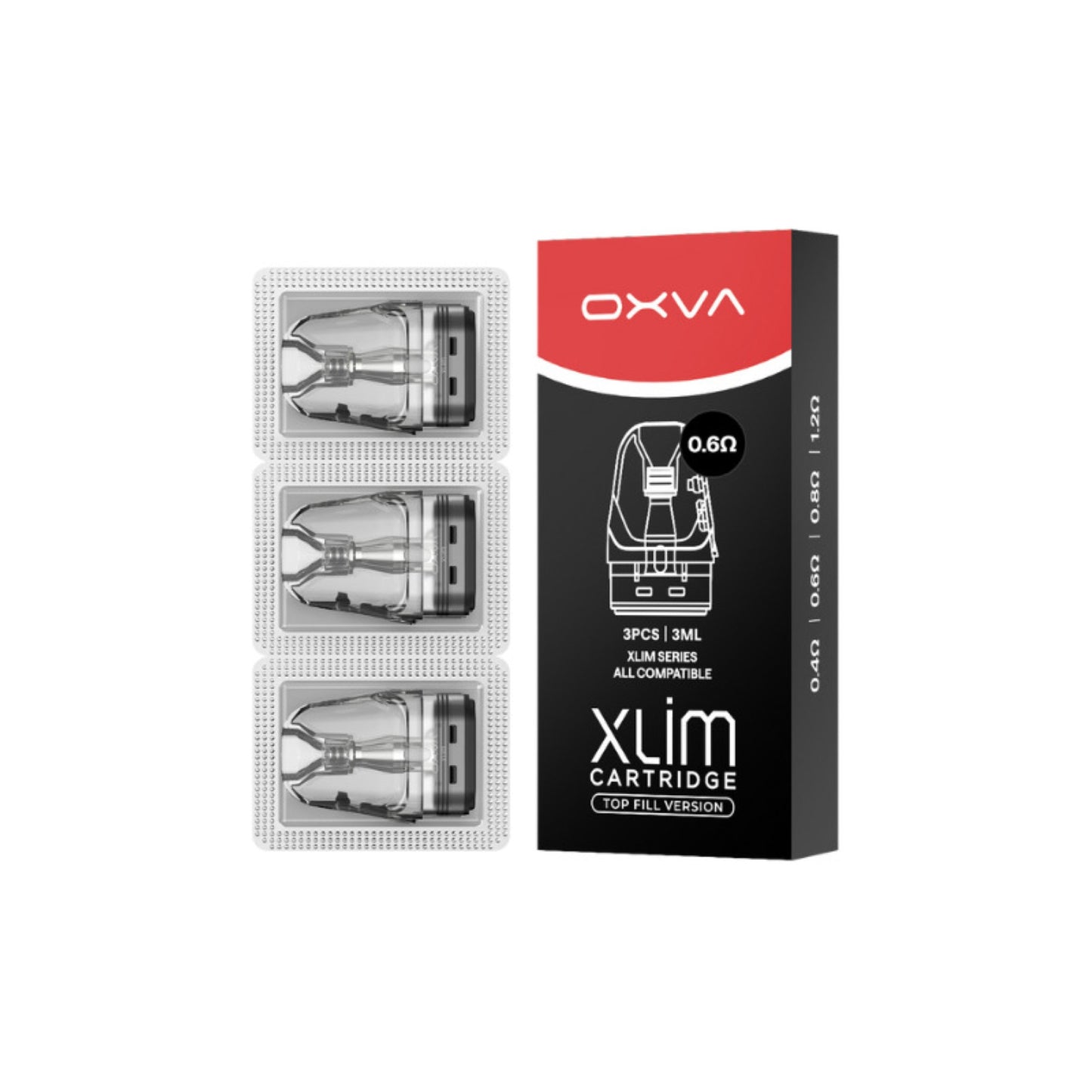 OXVA - Confezione da 3 Cartucce 3mL Xlim V3