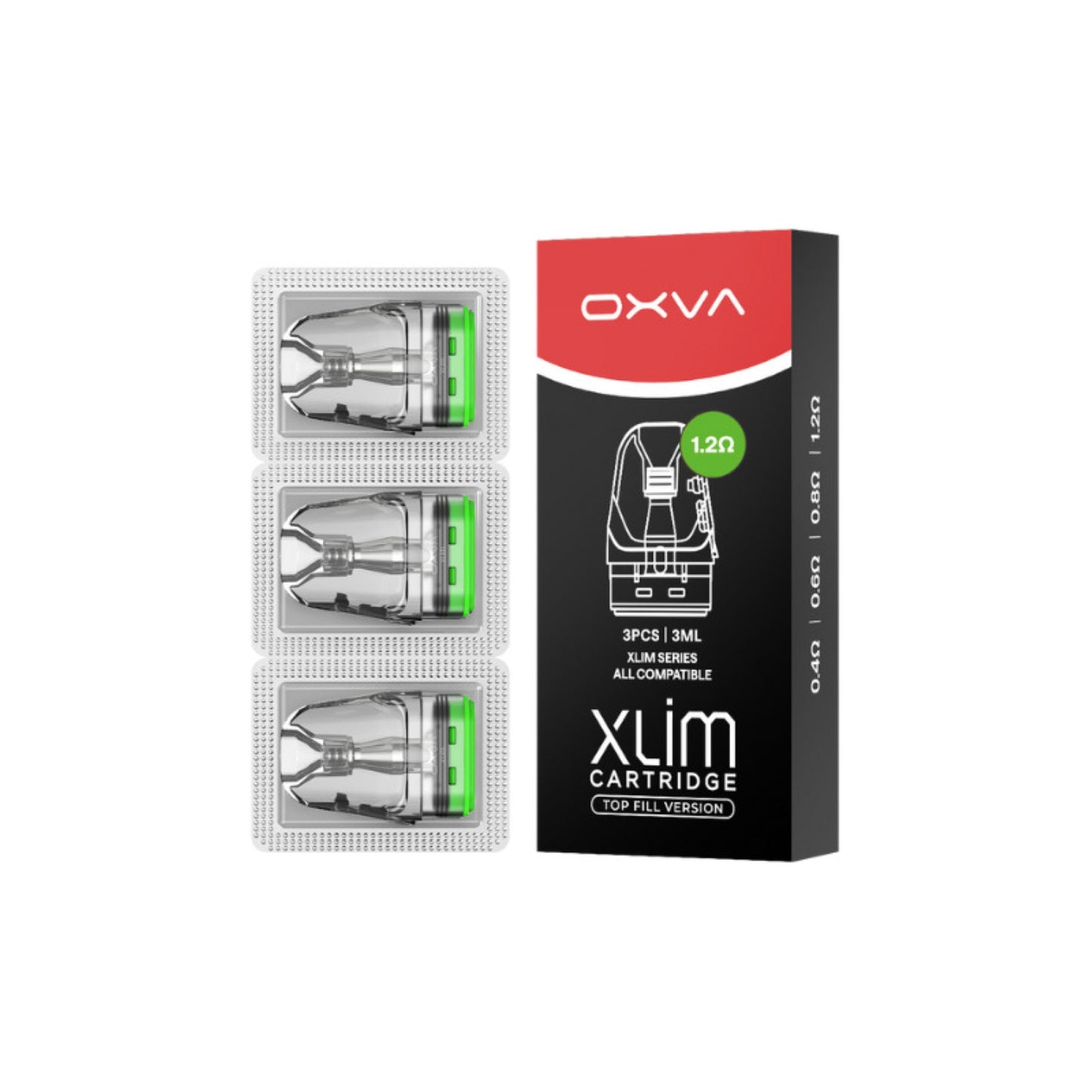 OXVA - Confezione da 3 Cartucce 3mL Xlim V3