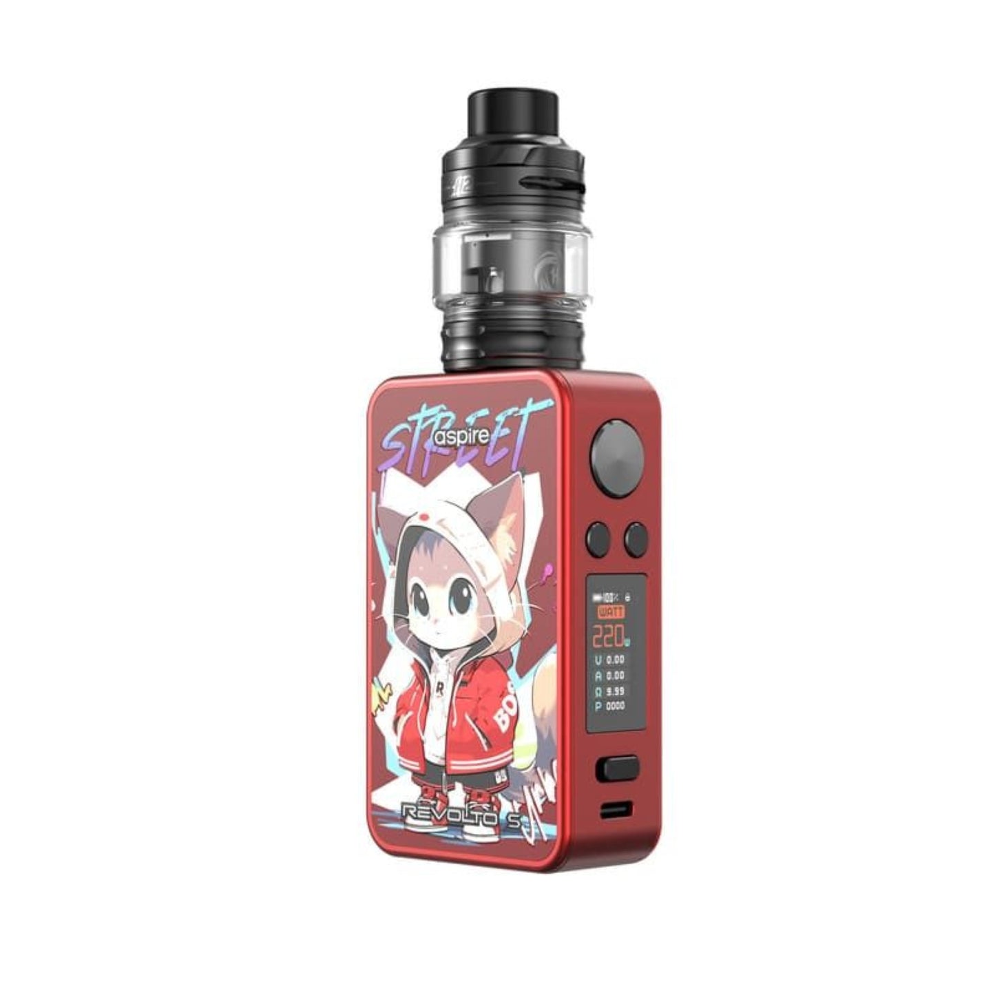 Aspire – Kit Revolto S - speciální edice Červená & Street Kitty