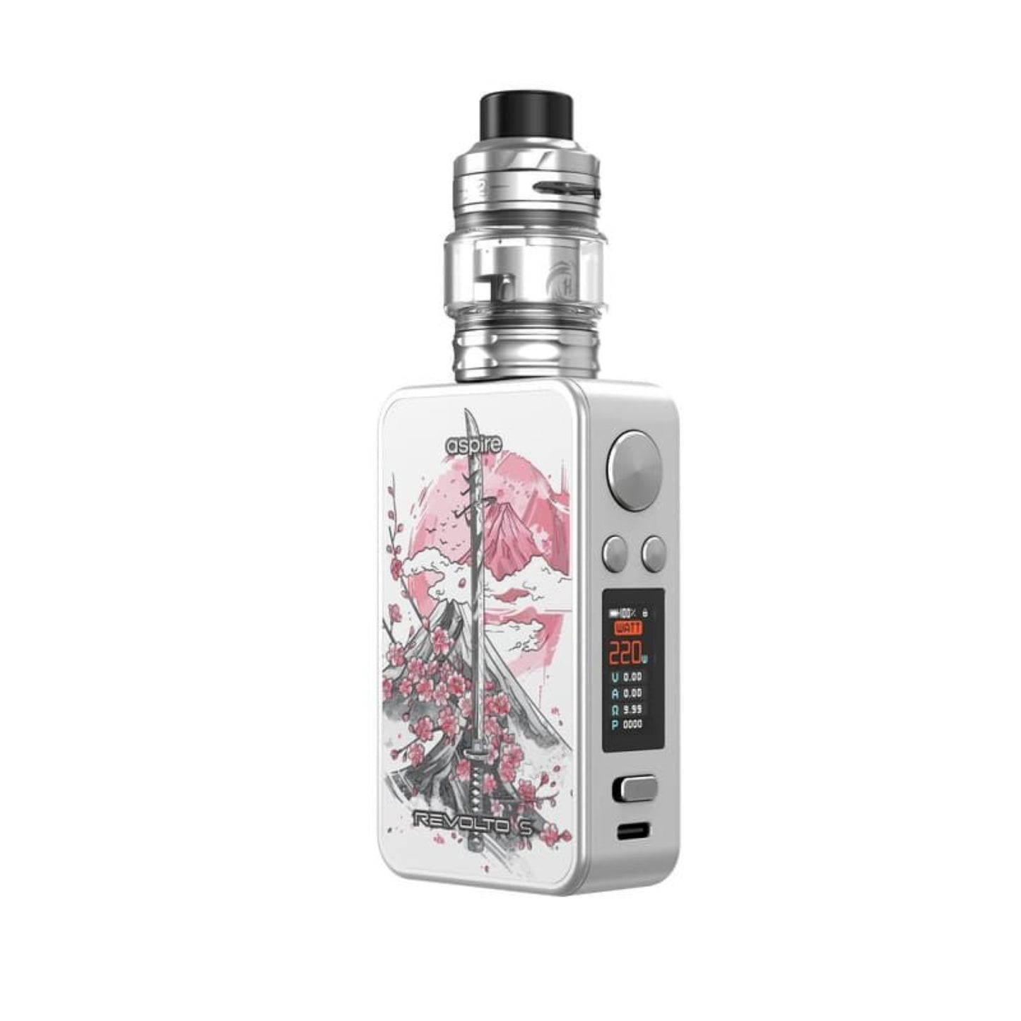 Aspire – Revolto S Kit - Special Edition Silver & Katana Blossom