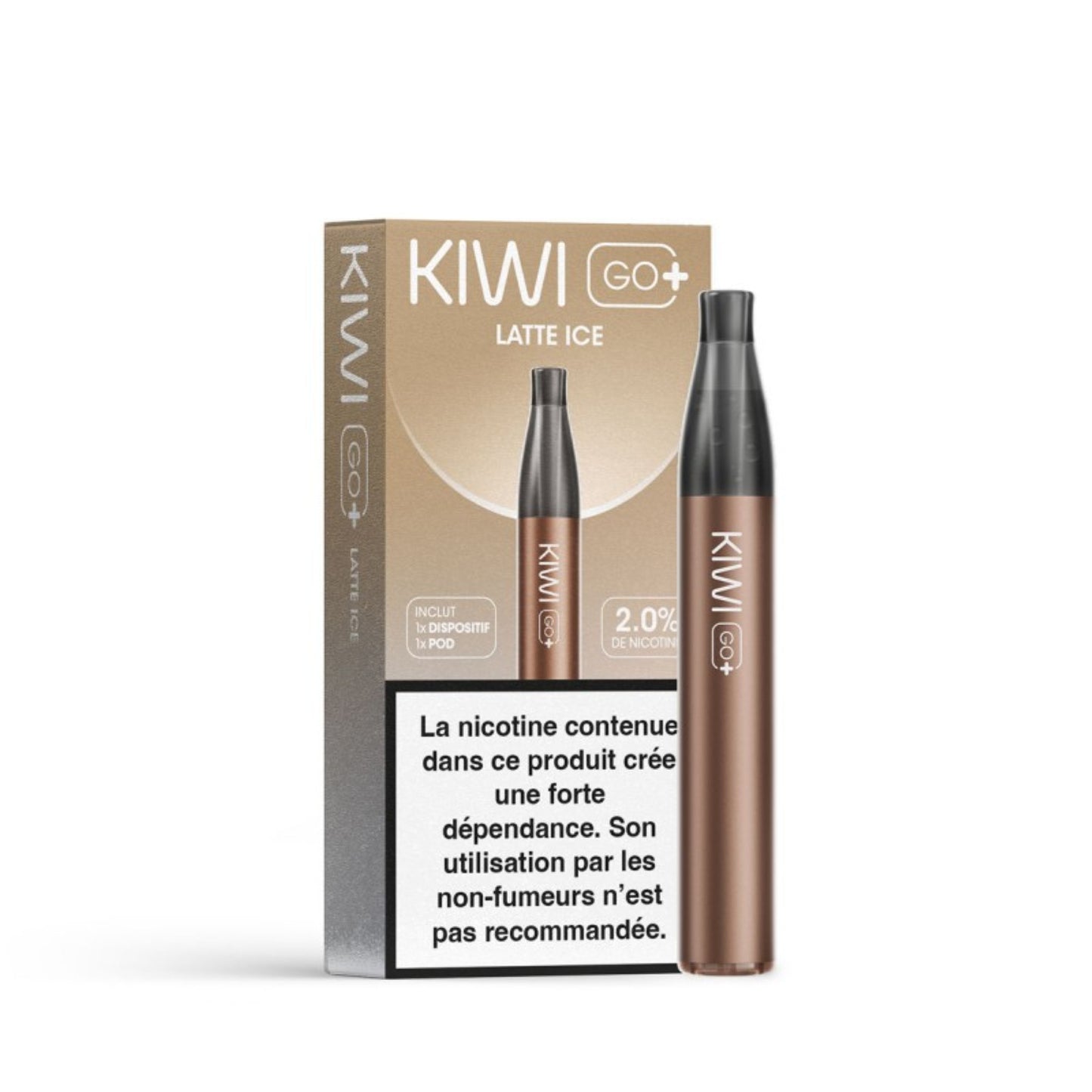 Starterkit KIWI Go+ 20mg Latte Ice