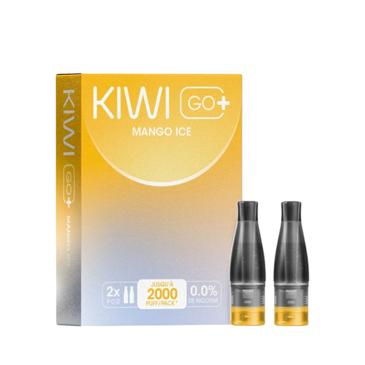 KIWI Go+ Confezione da 2 Pods Pré-remplis Mango Ice/Mangue glacé
