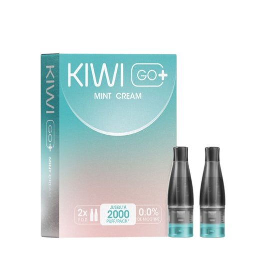 KIWI Go+ Pacco da 2 Pods Pré-remplis Crema di Menta/ Menta Vaniglia