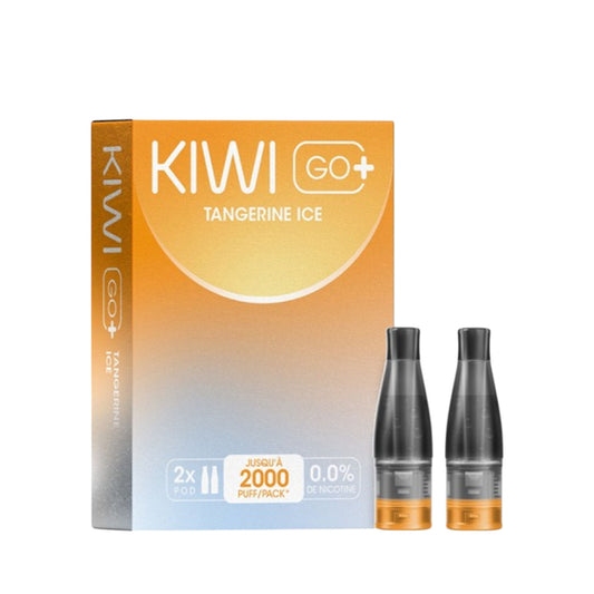 KIWI Go+ Confezione da 2 Pods Pré-remplis Tangerine Ice/ Mandarine glacée
