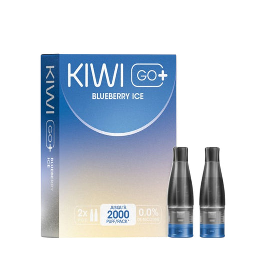 KIWI Go+ Pacco da 2 Pods Pré-remplis Blueberry Ice/ Myrtille glacé