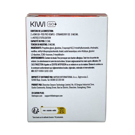 KIWI Go+ Pack de 2 Pods Strawberry Ice