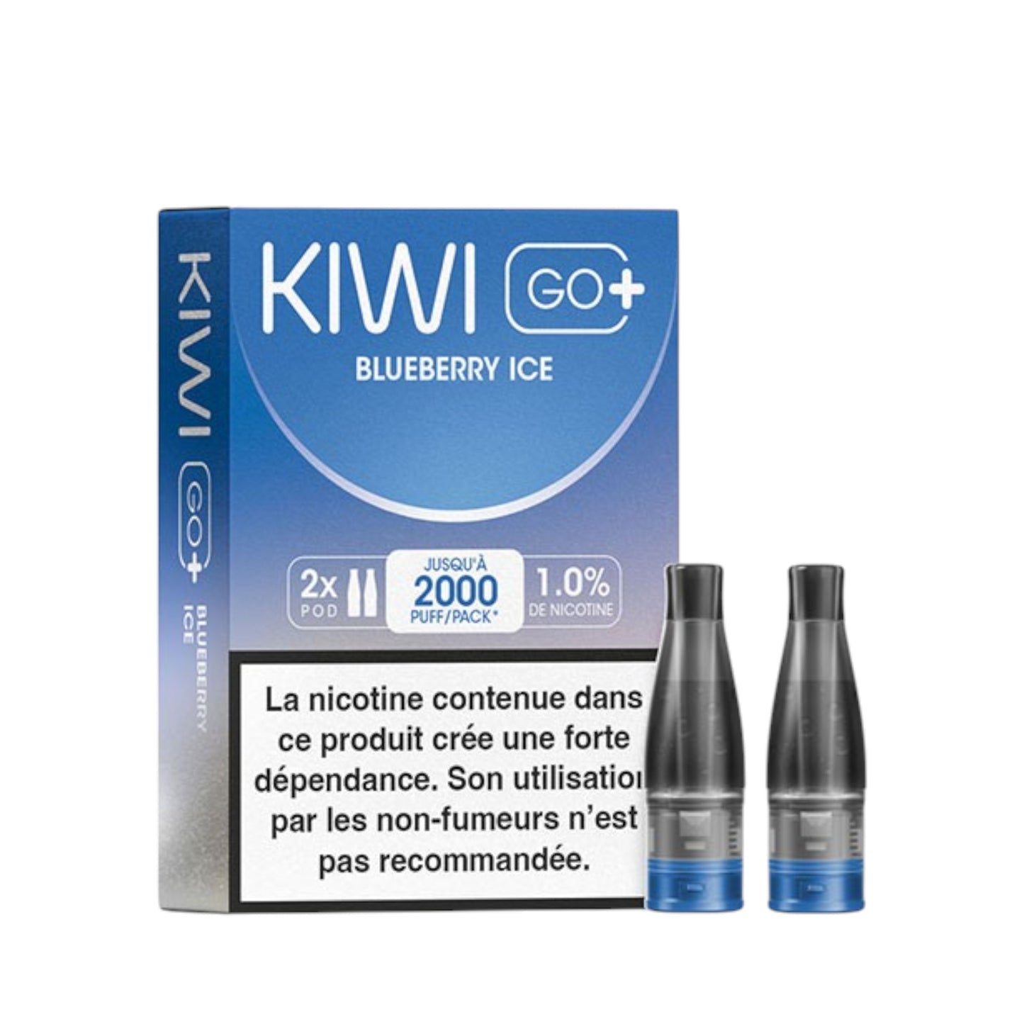 KIWI Go+ Pack de 2 Pods Blueberry Ice