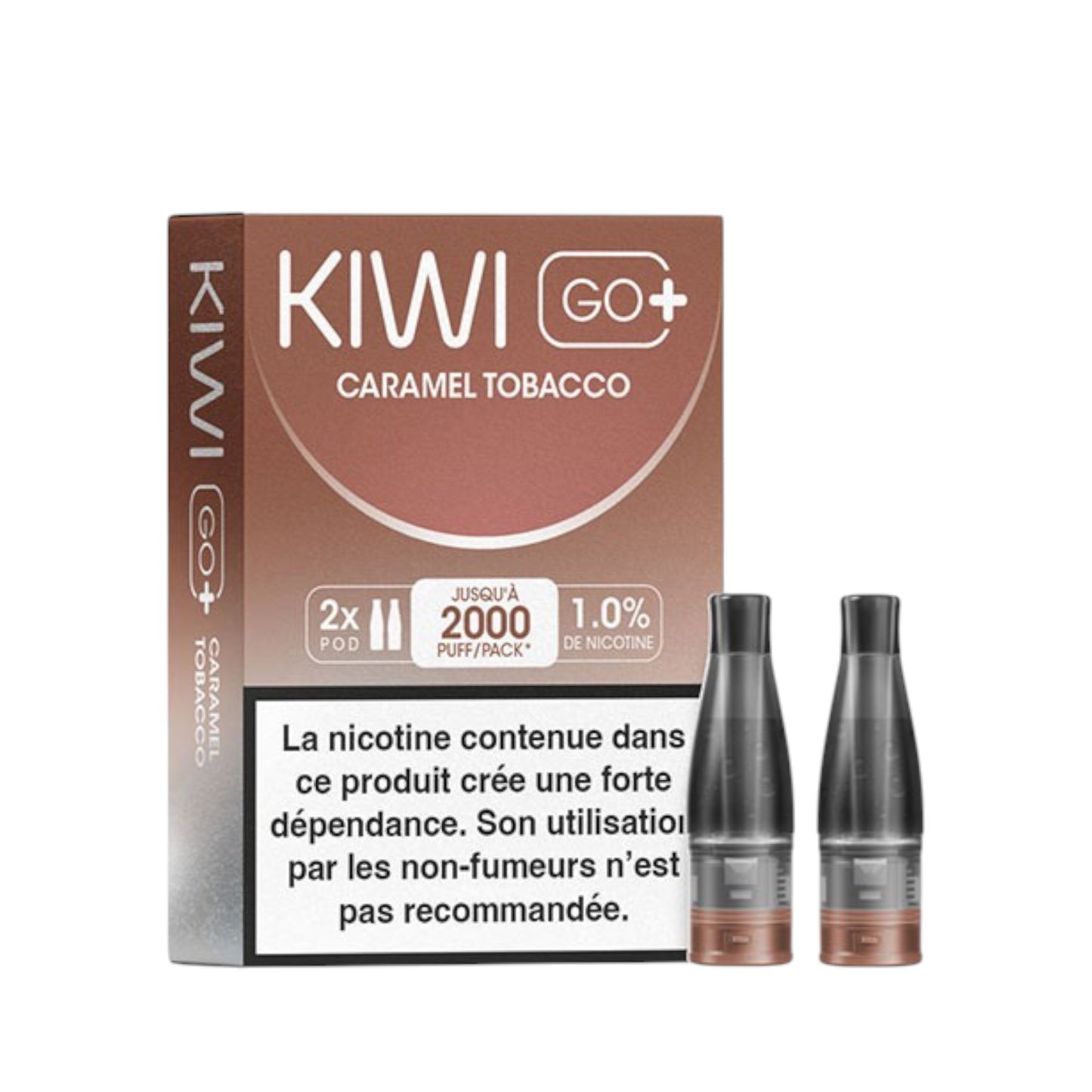 KIWI Go+ Pack de 2 Pods Caramel Tobacco