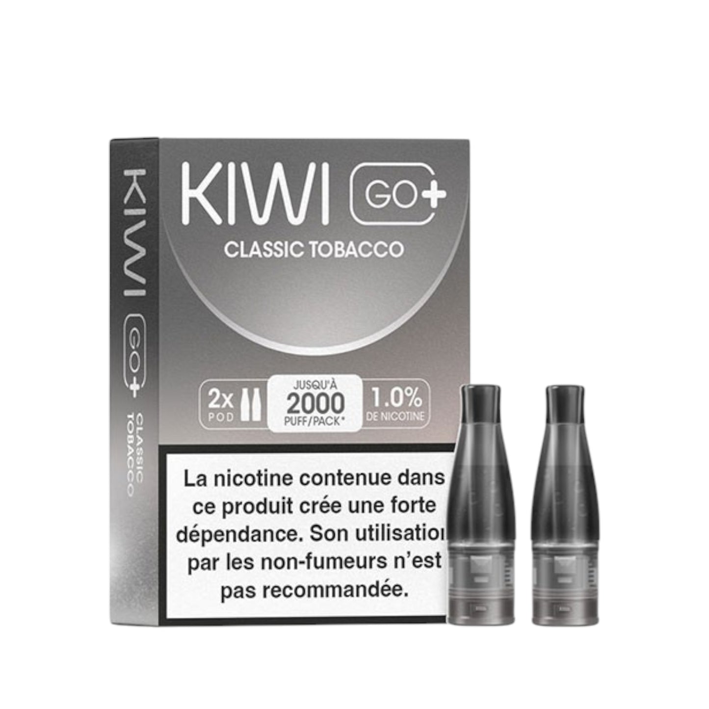 KIWI Go+ Pack de 2 Pods Classic Tobacco