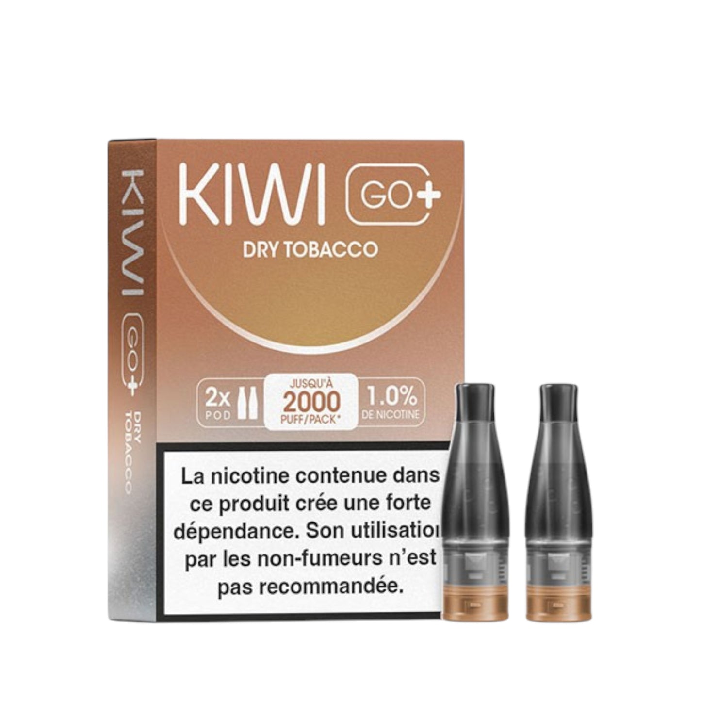 KIWI Go+ Pack de 2 Pods Dry Tobacco
