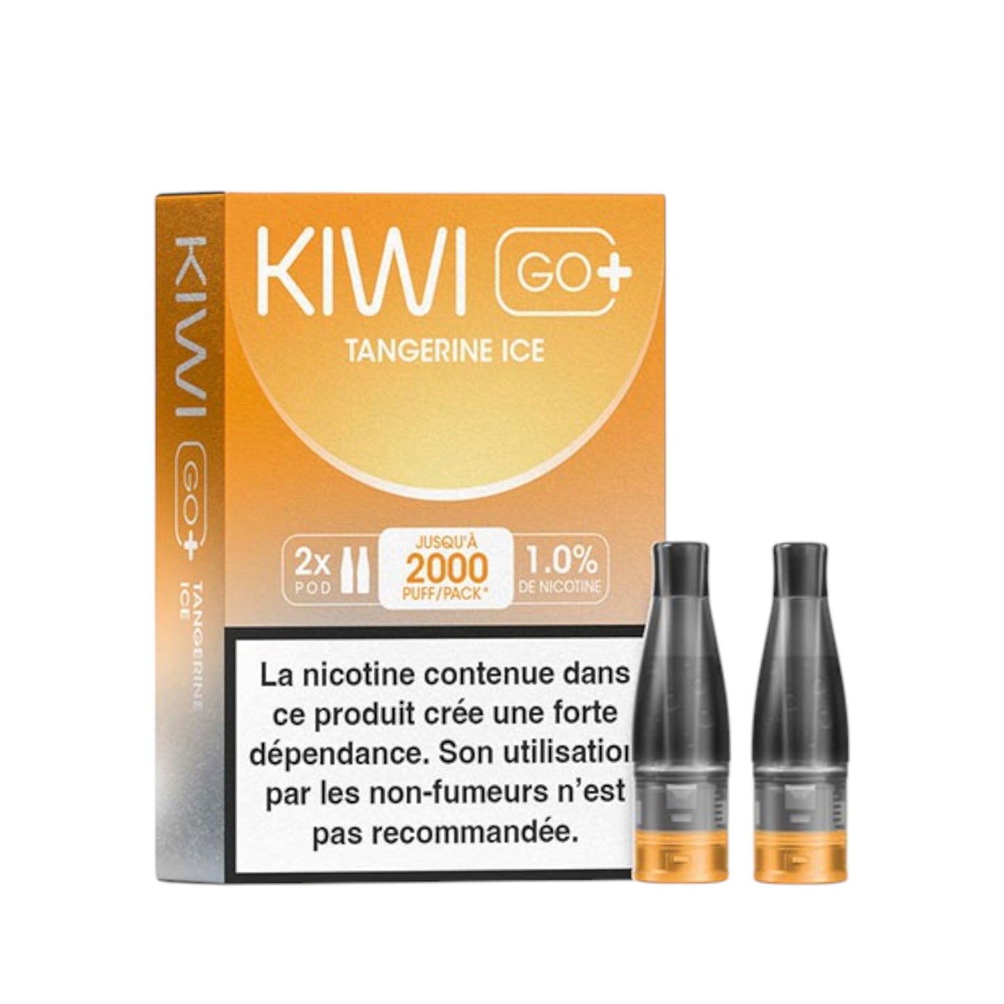 KIWI Go+ Pack de 2 Pods Tangerine Ice