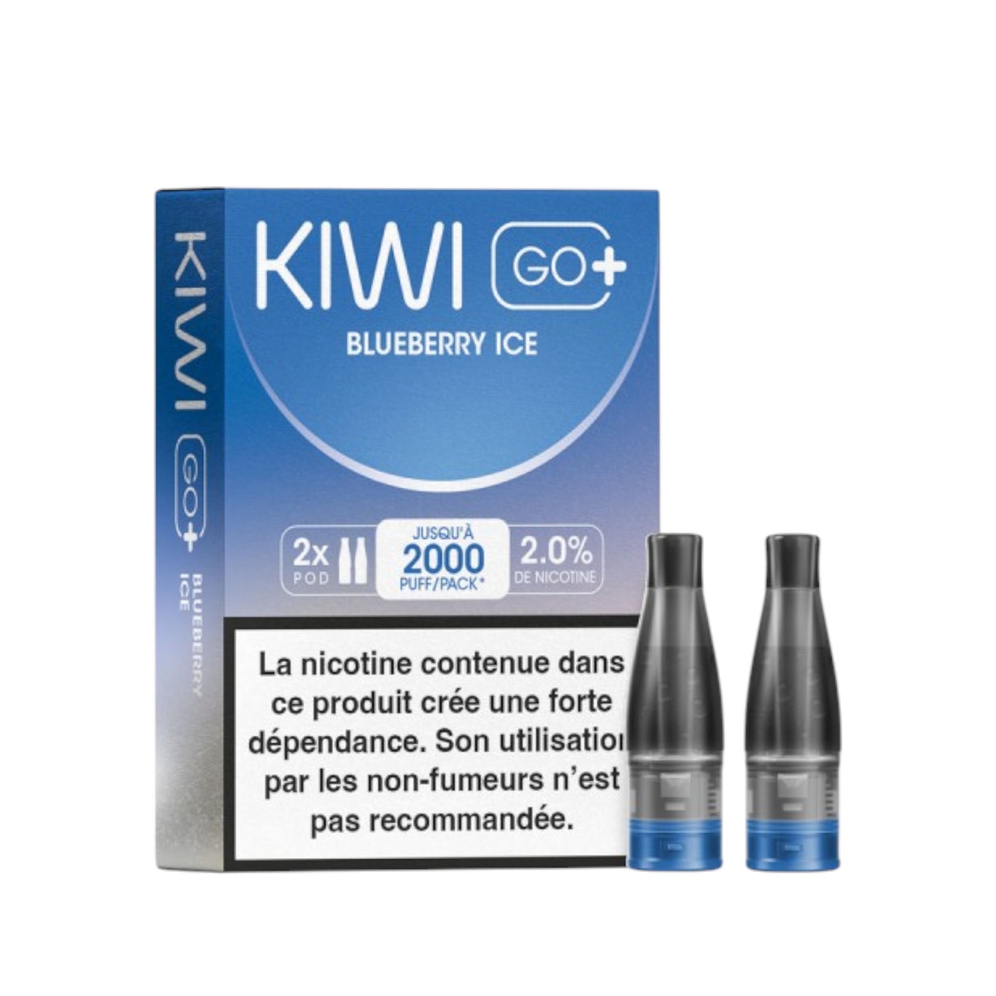 KIWI Go+ Pack de 2 Pods Blueberry Ice