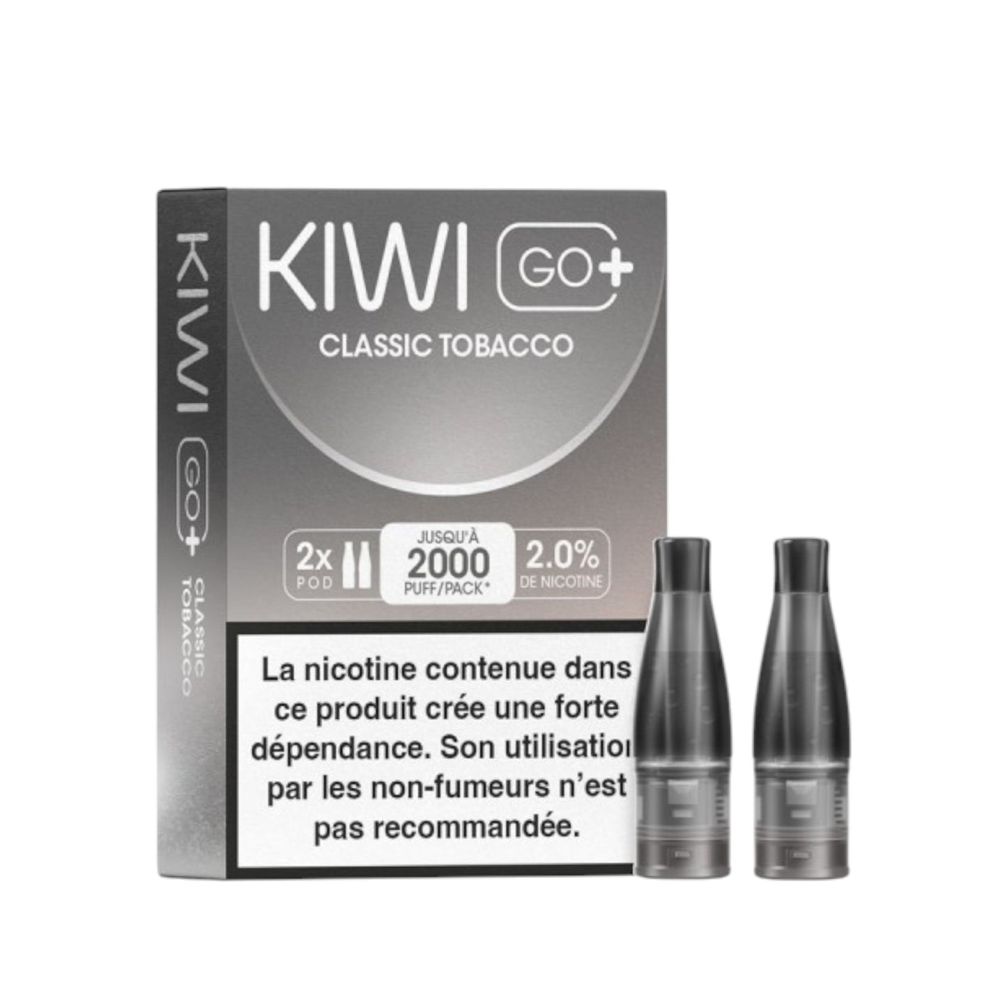 KIWI Go+ Pack de 2 Pods Classic Tobacco