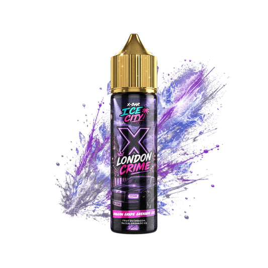 E-líquido London Crime - Dragon Grape Grenade 50ml - Ice City