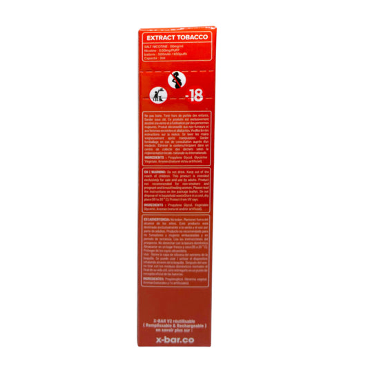 X-BAR V2 Puff Extract Tobacco