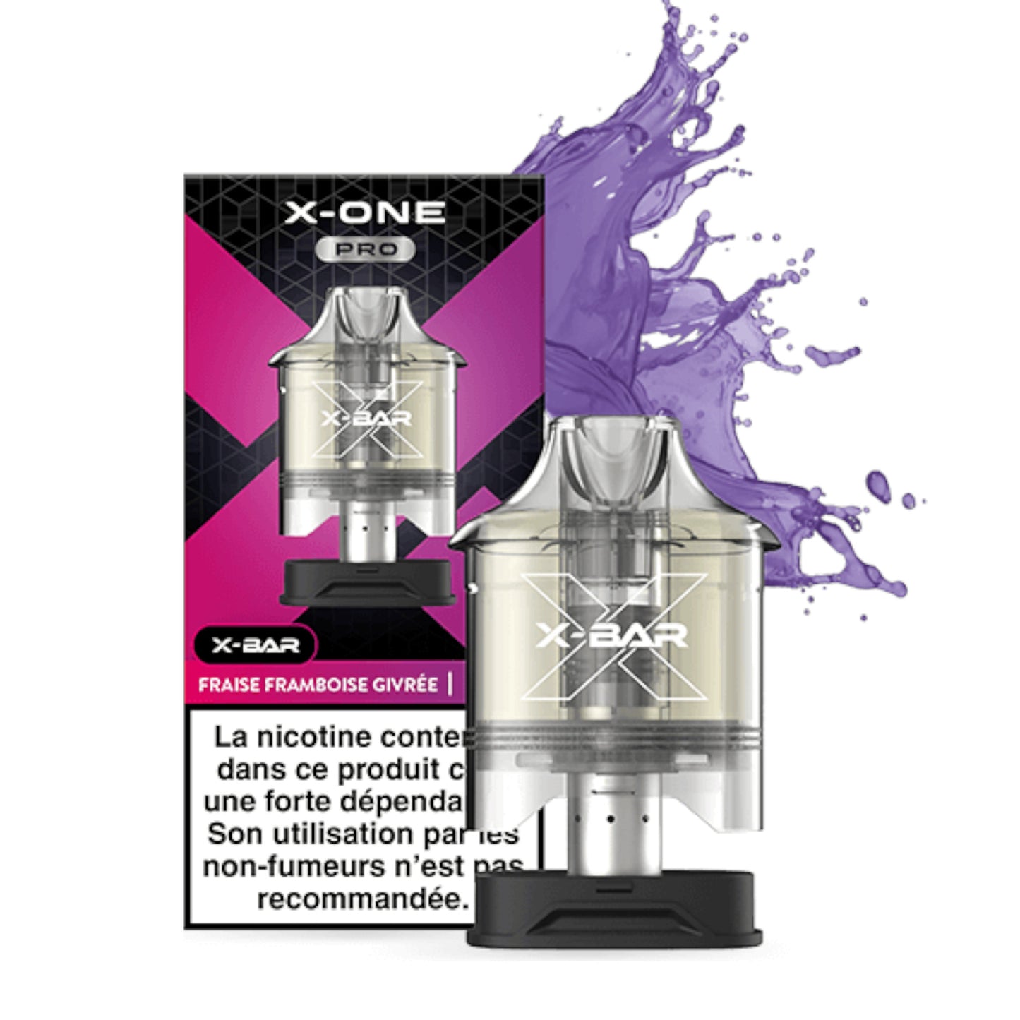 X-One Pro – x2 Pods Fraise Framboise